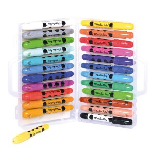 24 crayons de cire Popipop