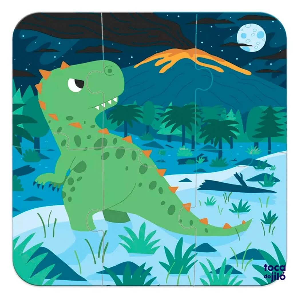 4 puzzles évolutifs - Dinosaures (6 à 16 pcs) – Image 4