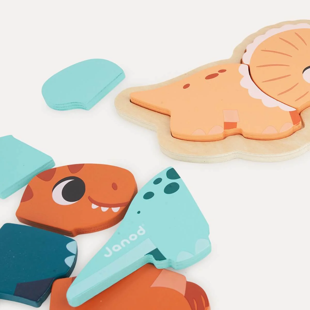 4 puzzles évolutifs en bois Dinos (2 à 5 pcs.) – Image 5