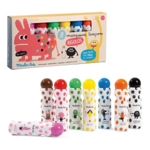 8 crayons feutres à tampons