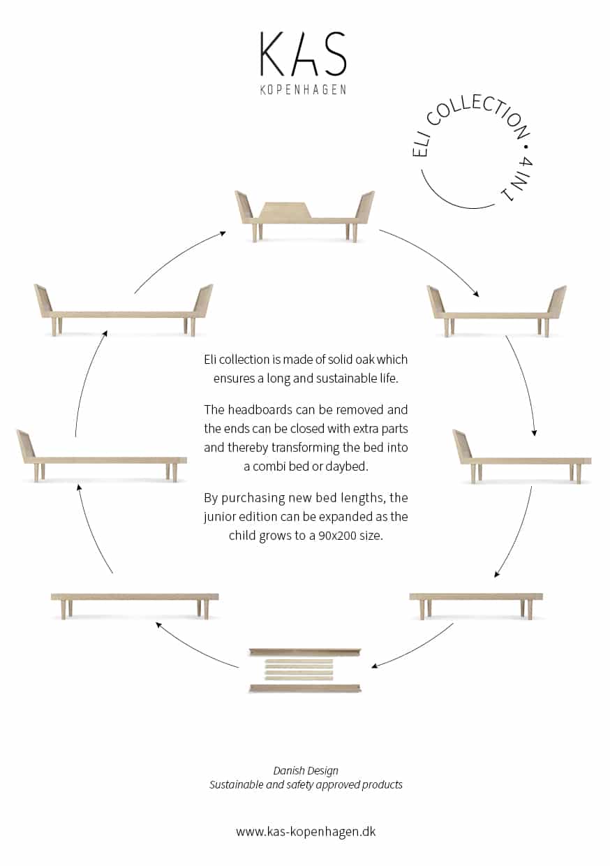 Lit Eli "Daybed" - Kas Copenhagen - 90 X 200 Cm Chêne Naturel – Image 3