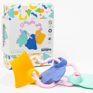 Hochet en coffret cadeau - Rose