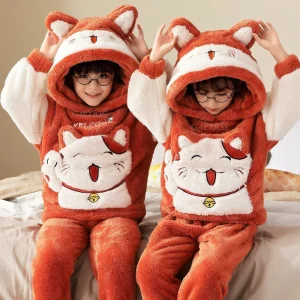 Pyjama Polaire Enfant Chat Mignon