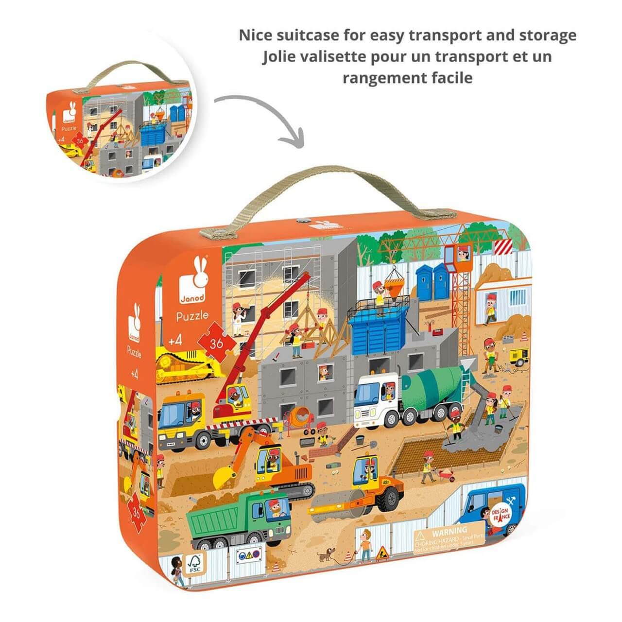 Casse-tête - Chantier de construction (36 pcs) – Image 3