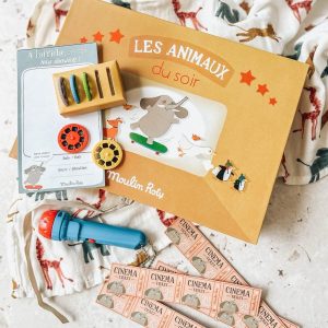 Coffret cinéma - Lampe à histoires des animaux du soir