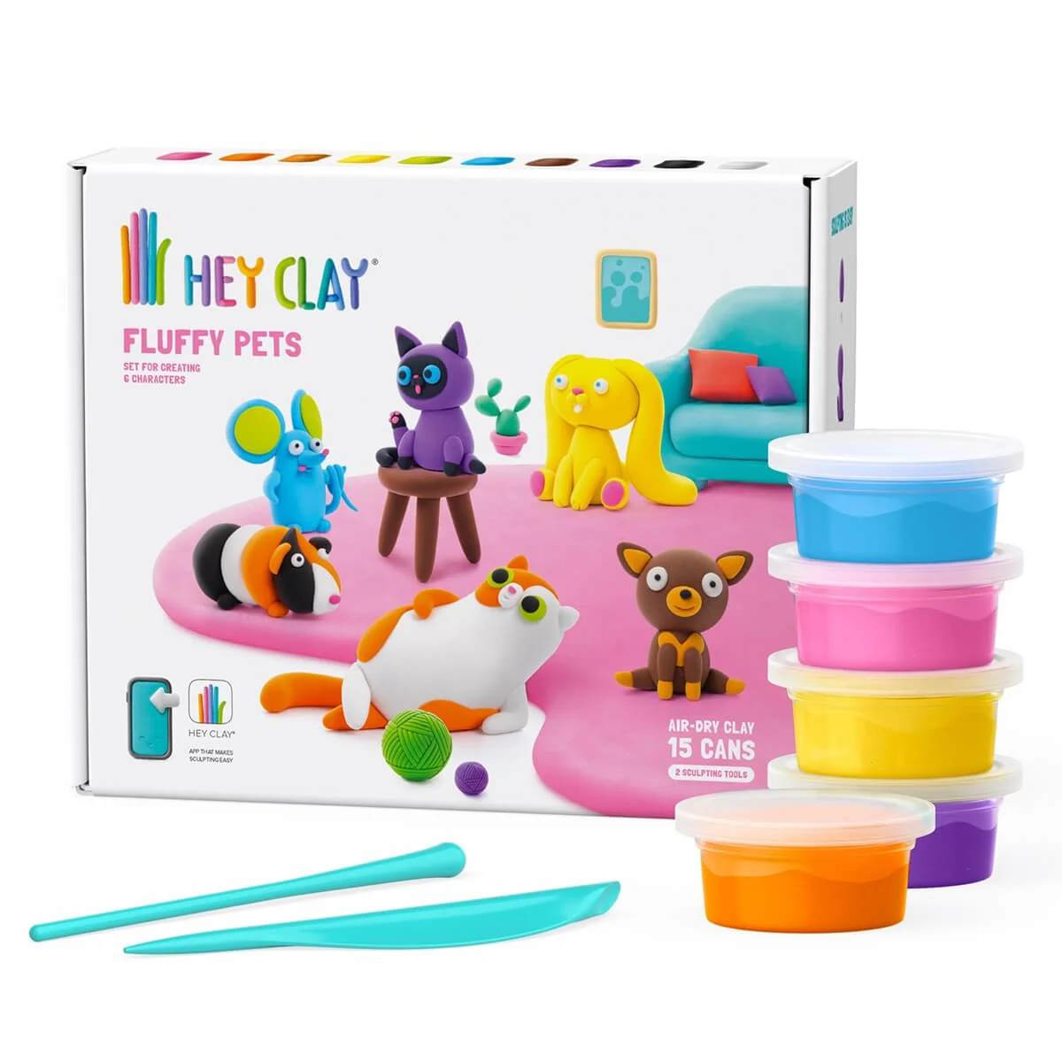 Coffret interactif d'argile à modeler