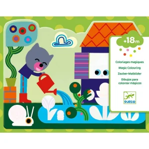 Coloriage à l'eau - Caché dans le jardin