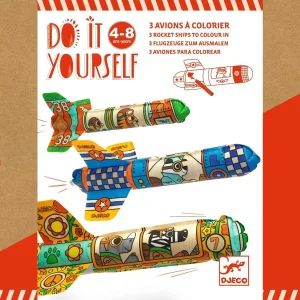 DIY Dans le ciel - 3 Fusées à colorier