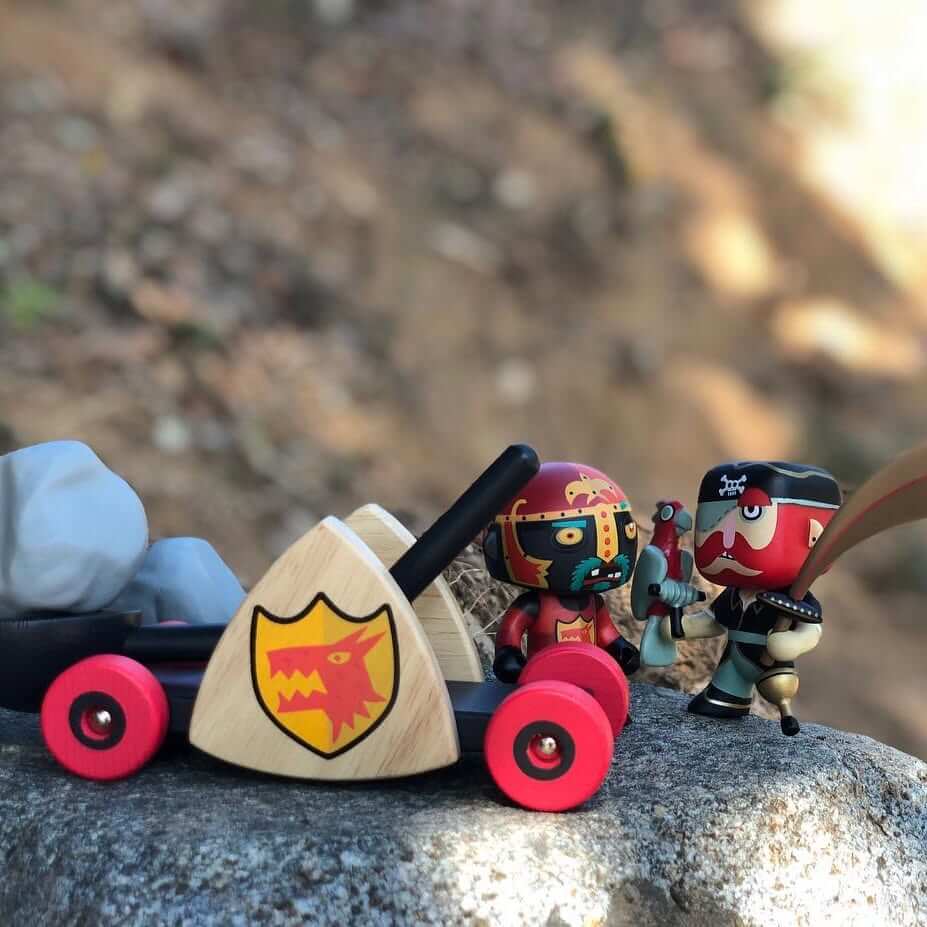 Figurine chevalier Baldy & catapulte – Image 2