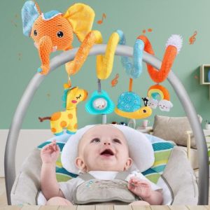 HOCHET POUR BEBE-PELUCHE EN SPIRALE