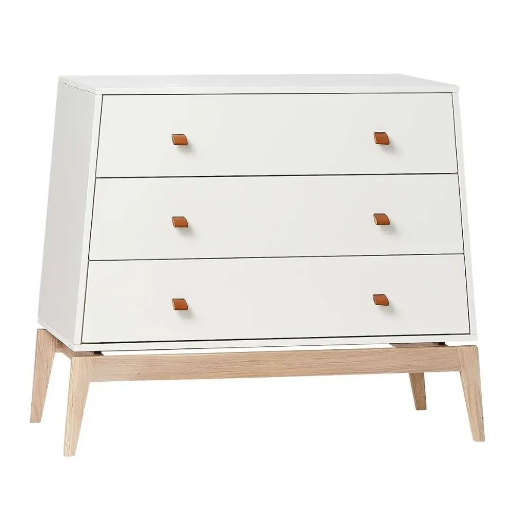 Commode 3 Tiroirs Luna™, Blanc/chêne