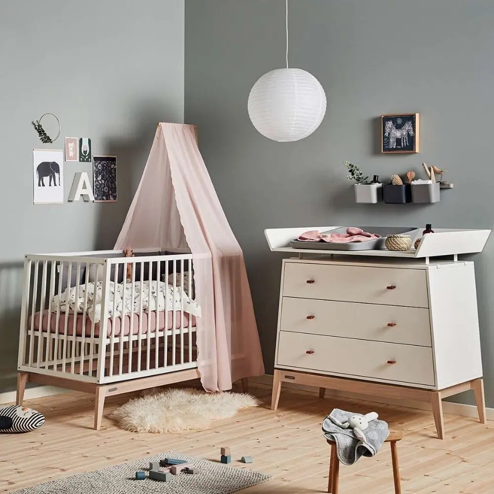 Commode 3 Tiroirs Luna™, Blanc/chêne – Image 2