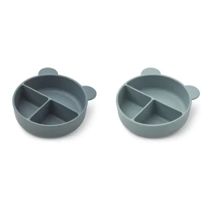 2 Bols À Compartiment Connie - Blue Whale Mix