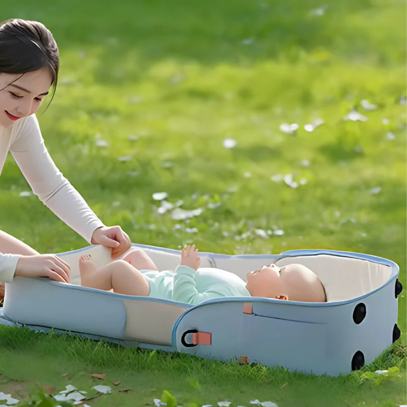 Lit de Voyage pour Bebe | TinySleeper™ - Bleu