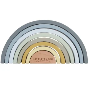 Arc-en-Ciel en Bois à Empileur - Bleu