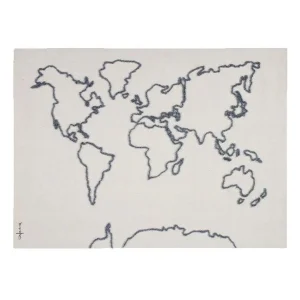 Carte Murale En Toile 120 X 160 Cm