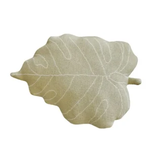 Coussin Tricoté Babyleaf Olive