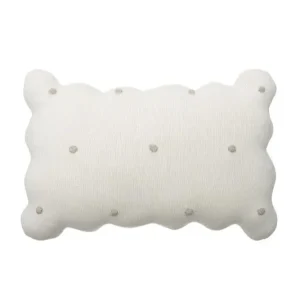 Coussin Tricoté Biscuit Ivoire