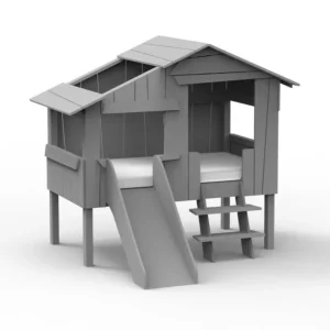 Lit Cabane Mini Avec Toboggan 90x150 cm