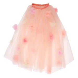 Cape Florale Rose en Tulle 3-6 ans