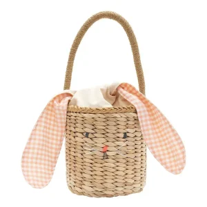 Sac Panier En Paille Tressée Lapin