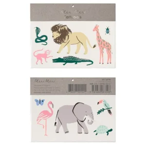 Set De 2 Grandes Planches De Tatouages - Safari