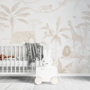 Murale en Papier Peint Safari Africaine Neutre