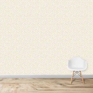Papier Peint Chambre Enfant à Motif Répété  - Saupoudrer - Moutarde