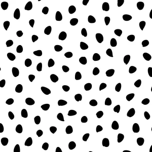 Papier Peint Chambre Enfant à Motif Répété  - Saupoudrer - Noir