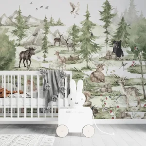 Papier Peint Chambre Enfant Forêt Magique