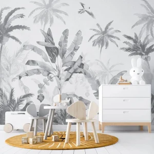 Papier Peint Chambre Enfant Jungle De Névès - Monochromes