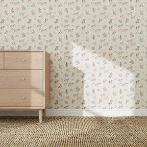 Papier Peint Panoramique Pour Enfants - À Motifs Répétés chevaux De Quincy