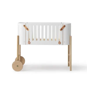 Lit Cododo Wood Avec Kit Conversion - Blanc/Chêne