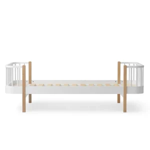 Lit Wood Original, Blanc/Chêne