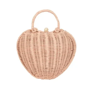 Sac En Rotin Luvya - Rose