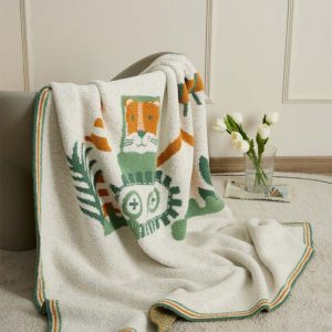 Plaid Doux Motif Amusant