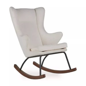 Chaise À Bascule Adulte De Luxe - Crème