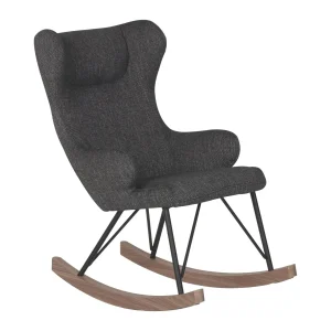 Fauteuil À Bascule De Luxe Enfant Noir