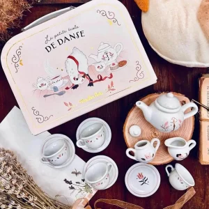 Valise dinette thé en porcelaine Petite école de danse