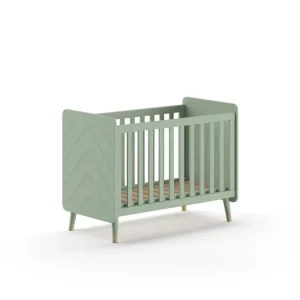 Lit Bébé BILLY 60x120cm Vert Olive