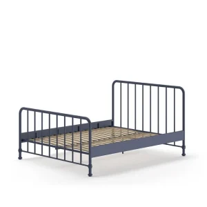 Lit BRONXX 160 X 200 cm Denim Bleu