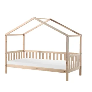 Lit Cabane DALLAS Avec Matelas Assorti 90x200cm