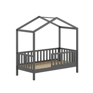 Lit Cabane Junior DALLAS 70x140cm Anthracite
