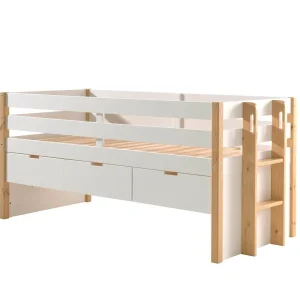 Lit Capitaine(91) MARGRIT 90 X 200 Cm Blanc