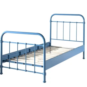 Lit NEW YORK 90 X 200 Cm - Bleu