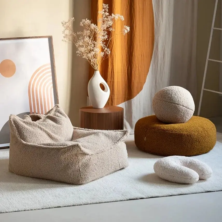 Fauteuil Pouf Biscuit Molletonné – Image 4