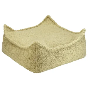 Pouf Carré Molletonné - Matcha