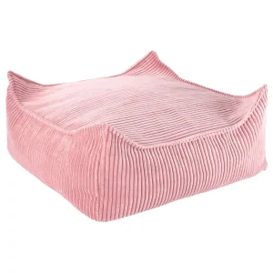 Pouf Carré Mousse Rose